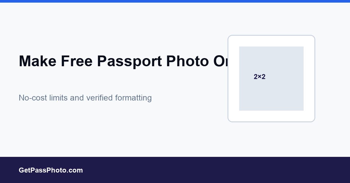Make free passport photo online on a smartphone with white background crop tools